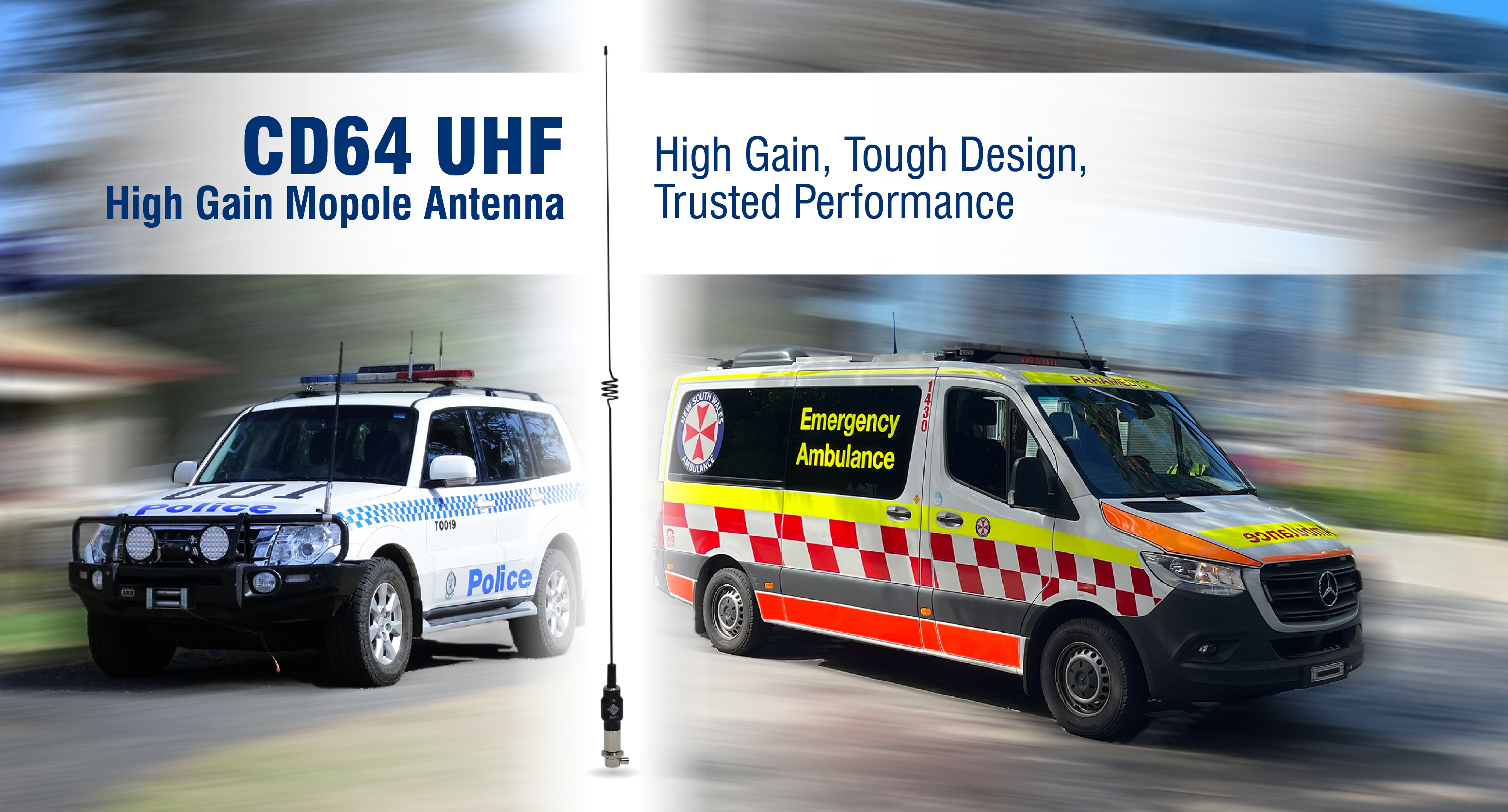 RFI New CD64 High Gain Mopole Antenna